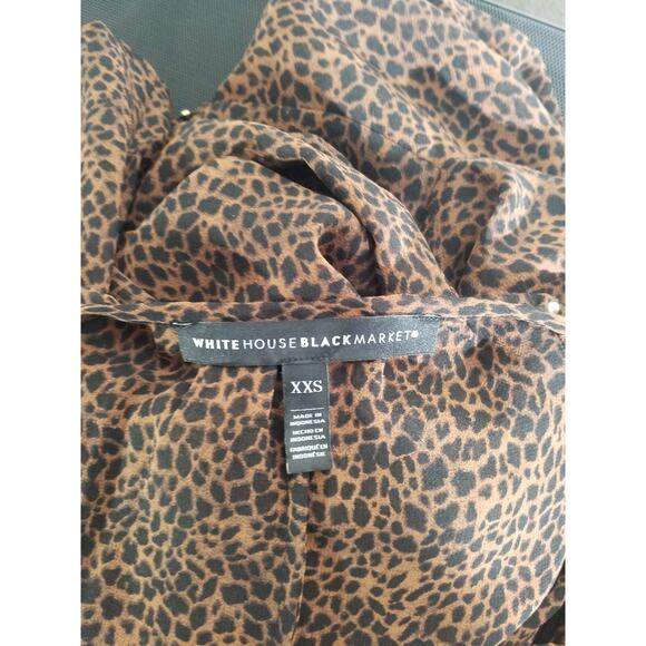White House Black Market Animal Print Two Piece Dress Size XXS - Picture 5 of 6